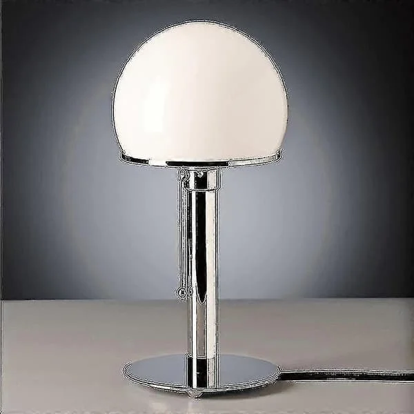 Nordisk Soveværelse Sengelampe Led Bordlampe Designer Bauhaus Lampe Enkel Glas Bordlampe Til Stue Unik Belysning-AM