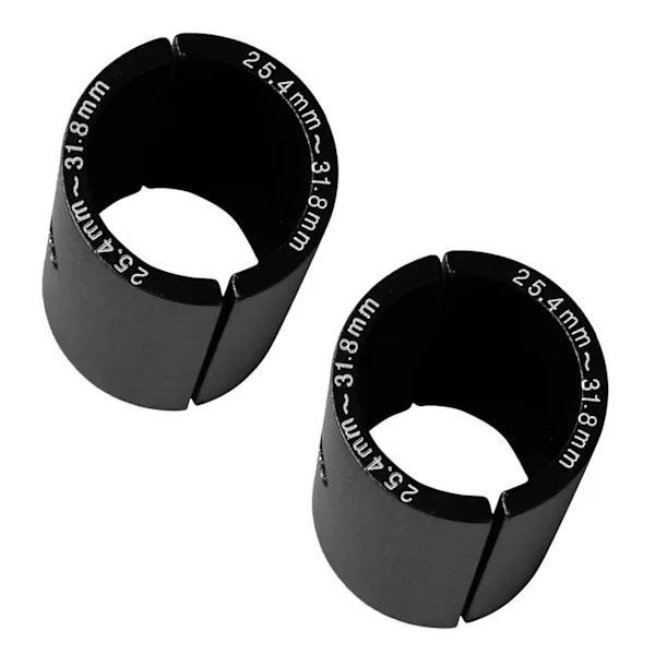 2x Sykkel Styre Bar Shim Spacer Stamme Reduser Størrelse Reduserende Bushing Sleeve 25.4mm Til 31.8mm Bar Bo