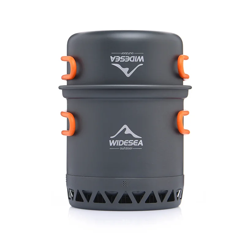 AliExpress - Pot de Camping en plein air 1,3 l 2,3 l, ustensiles de cuisine, ensemble de bouilloires de cuisine en plein air, cuisinière à chaleur, 