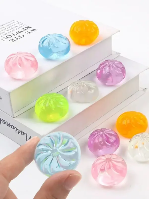 AliExpress - 5 Stuks Mini Dumplings Met Stoomboot Broodje Knijpbare Speelgoed Set Zachte Stress Relief Crystal Squishy Fidget Zintuiglijke Speelgoed 