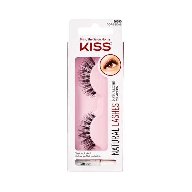 Kiss False lash - gorgeous Lösögonfransar & färgning Unisex Svart 1 PAIR