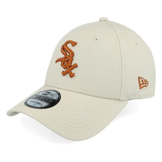 New Era - MLB Beige adjustable Kasket - Chicago White Sox League Essential 9FORTY Stone/Burnt Adjustable @ Hatstore