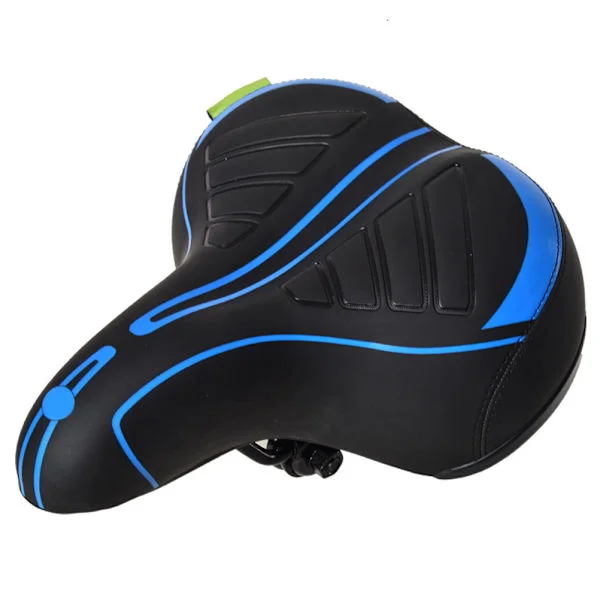 Bred Blød Cykelsaddel Pude Stødsikker Design Stor Bagdel Cykelsaddel til MTB Mountainbike Foldbar Cykel Landevejscykel Spinning Cykel