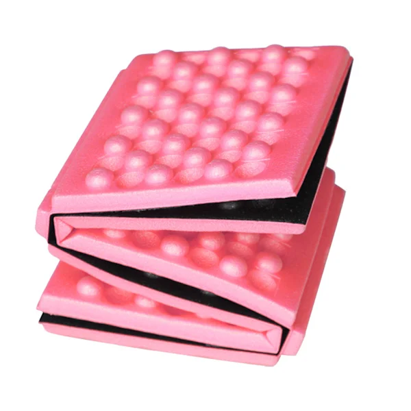 Outdoor Foldable Portable Foam Pad Seat Cushion Honeycomb 6-Fold Foam Pad Mat for Hiking Red 39x28.5x0.9cm/15.4x11.2x0.4in