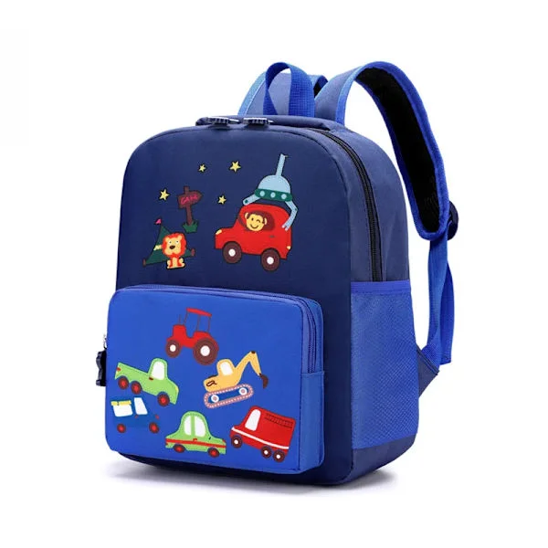 Tegneserie skolesekker for barn, tilpassede barneryggsekker med trykk, nyeste mote for tenåringsjenter, dagstursekk i nylon, 1 stk/polybag + kartong