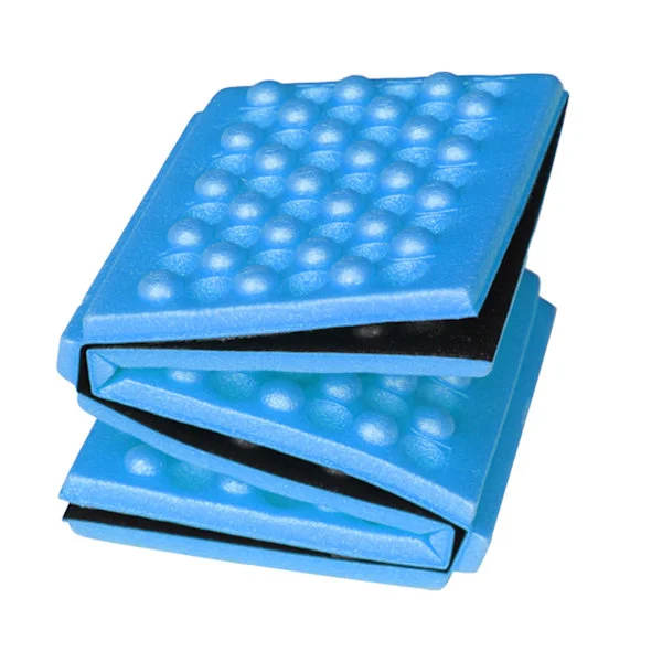 Outdoor Foldable Portable Foam Cushion Seat Pad Honeycomb 6-Fold Foam Pad Mat for Hiking Blue 39x28.5x0.9cm/15.4x11.2x0.4in