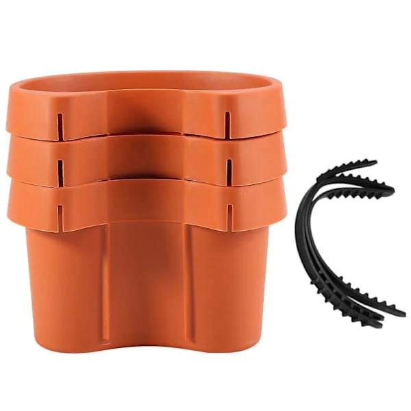 3 st/paket Unika stuprörstrattar Blomkrukor Dräneringsrör Blomkrukor Tråg Dräneringsrör Trädgårdspl