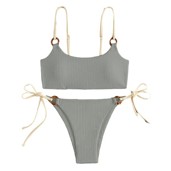 Bikin Badedrakt Dame Badedrakt Bandeau Push Up Micro Bikini og Badedrakt Strandklær Sommer Bikini