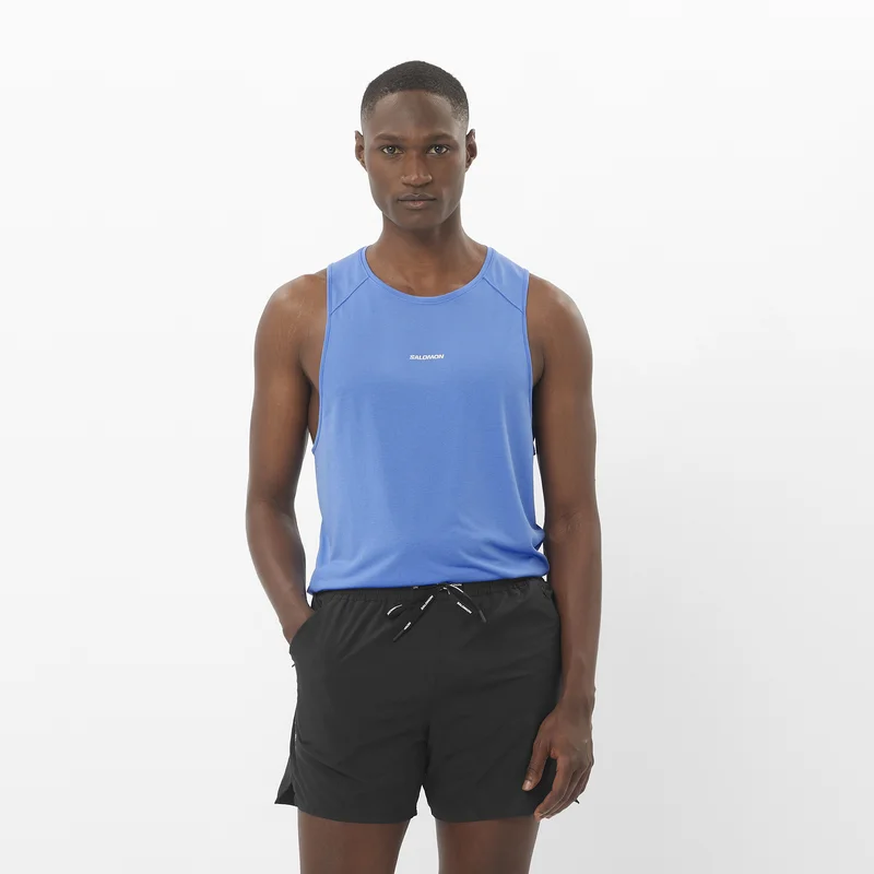 Salomon - T-Shirts Shkout Core Tank M - Ultramarine