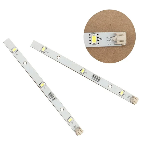 2x LED-lister för Rongsheng Hisense Logik Kylskåp/Frys MDDZ-162A 1629348-FX-