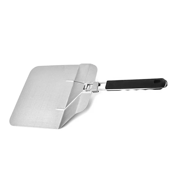 Pizzaspade i rustfritt stål Ekstra stor pizzaspade i metall med sammenleggbart håndtak Plassbesparende Ergonomisk håndtak Kjøkken Pizzaskuff