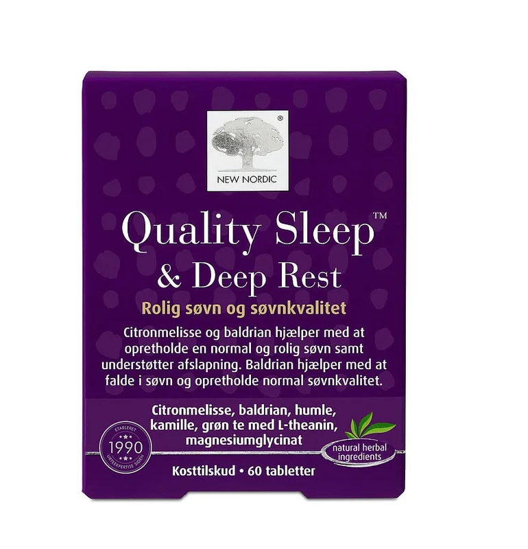 New Nordic Quality Sleep & Deep Rest 60 stk., Sport & Velvære, Søvn & Meditation, Kosttilskud Til Søvn