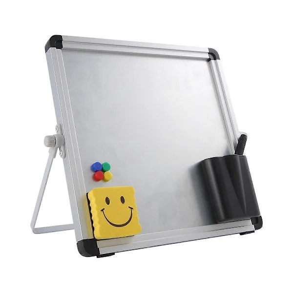 Liten Bordsmodell Whiteboard Portabel Liten Magnetisk Dubbelsidig Whiteboard Staffli för Barn att Göra L