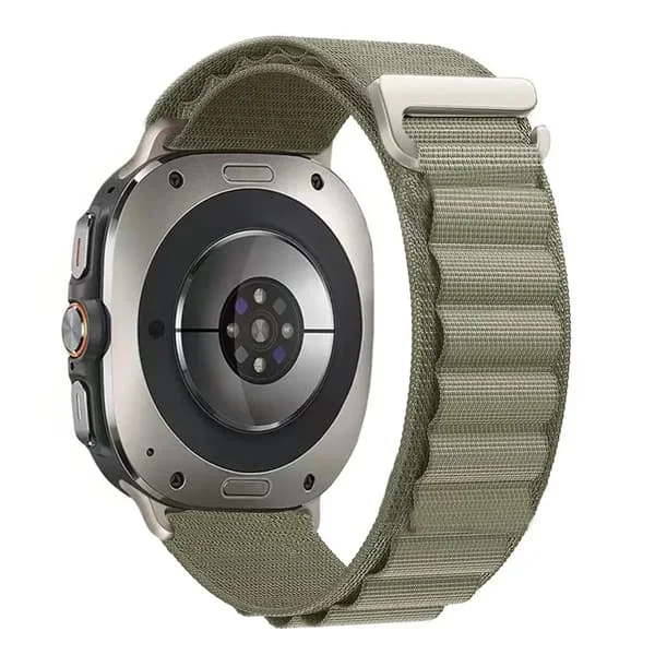 Alpine Nylonarmband kompatibel med Samsung Galaxy Watch 8 44mm 40mm Classic 46mm Bekvämt armband Galaxy Watch Ultra 2025 47mm