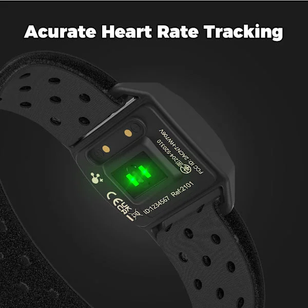 Genopladelig Armbånd Pulsmåler med BT/ANT+ til Fitness Træning, Løb og Yoga IP67