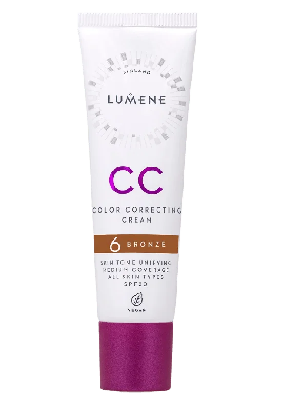 Lumene CC Color Correcting Cream SPF 20 Foundation Dam Brun 30 ML