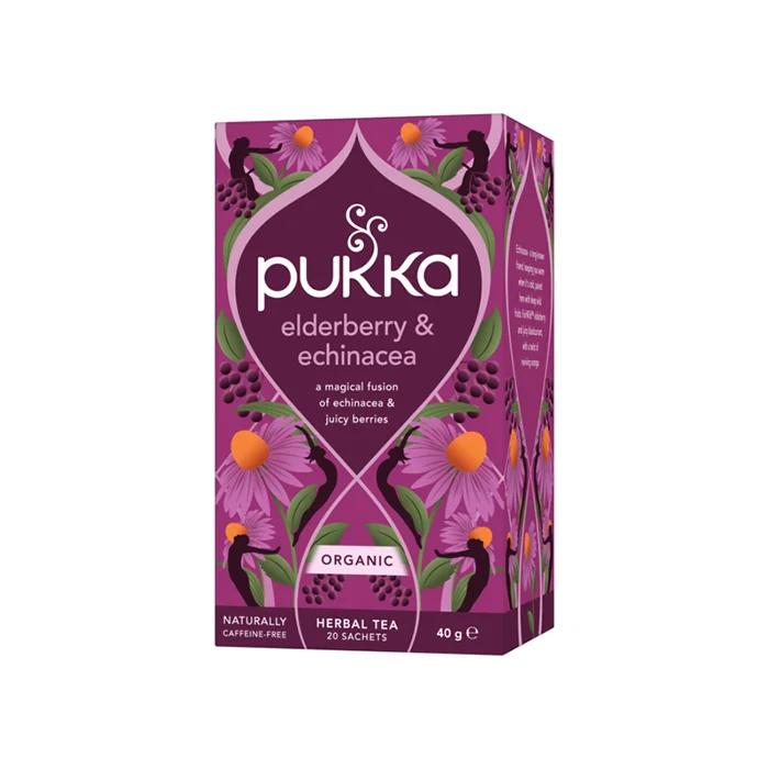 Pukka Urte-te Hyllebær & Echinacea ØKO 20 stk