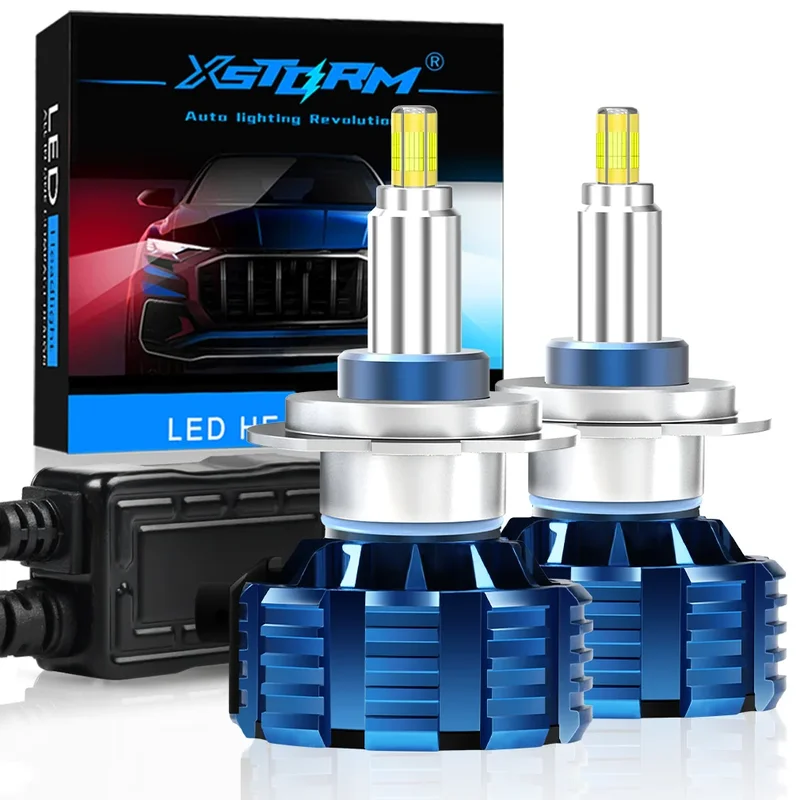 AliExpress - XSTORM H7 ampoules LED H1 H8 H11 phare LED Canbus HB3 9005 HB4 9006 360 ° Phare de voiture 30000LM 9V 12V, lampes Turbo de voiture