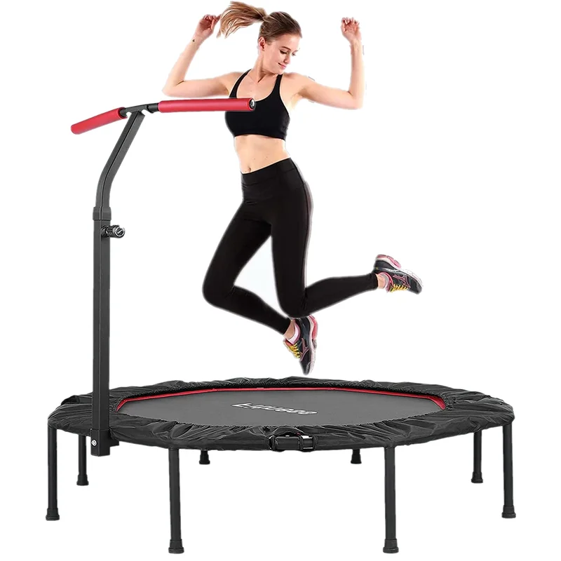 AliExpress - Fitness-Trampolin mit verstellbarem Lenker, 150 kg faltbares Mini-Trampolin Bungee-Rebounder für Erwachsene und Kinder, stabil
