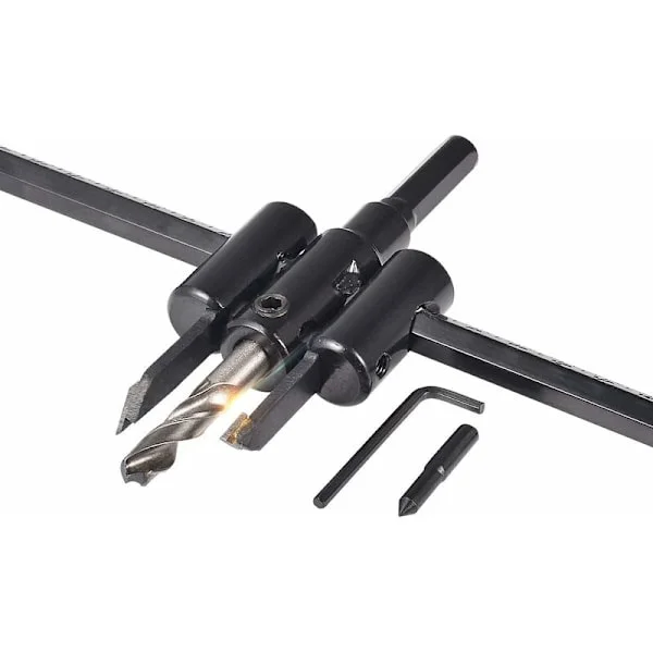 30 mm til 300 mm justerbart hullsagsett, tre gipsborsag rundt skjærende, hull ?? Tre Twist DIY-verktøy (30-300 mm)