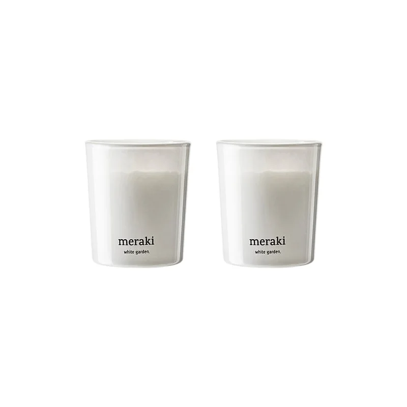 Spar 20% • Køb 2, Meraki Duftlys White Garden 160 g, Tøj & Bolig, Duft Til Hjemmet, Duftlys