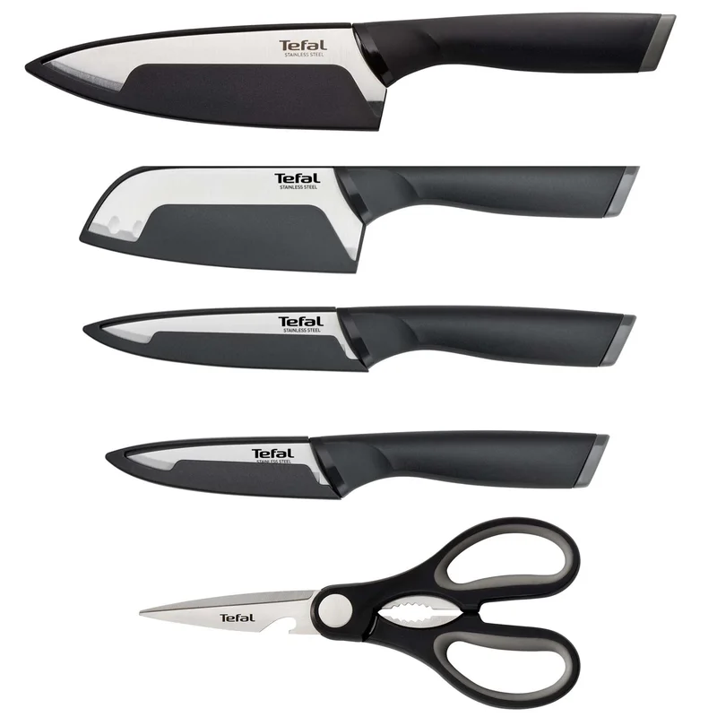 Tefal Comfort knivset 5 delar, silver | Matlagning > Köksknivar > Knivset | Bagaren och Kocken