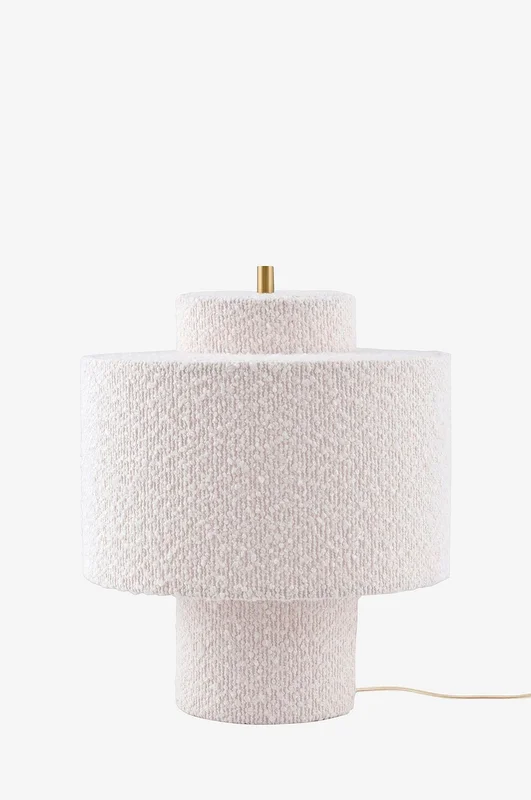 Globen Lighting - Bordslampa Noah 25 Vit bouclé - Vit - Bordslampor - Från Homeroom