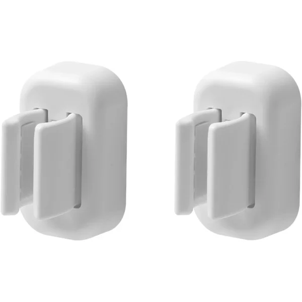 (White) 2 Pcs Toothbrush Holder Wall Mounted, Self-Adhesive Electric Toothbrush Organizer for Bathroom, Waterproof Multifunctional Holder for Dorm, 