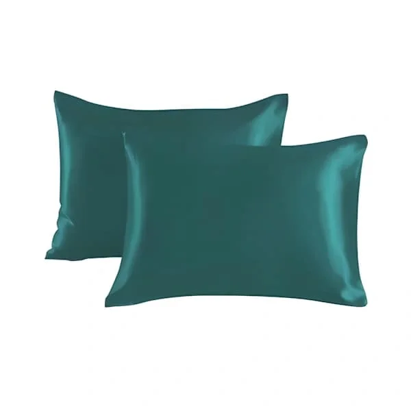 Putetrekk i sateng - Putetrekk - 50 x 66 cm - 2-pakning Asurblå