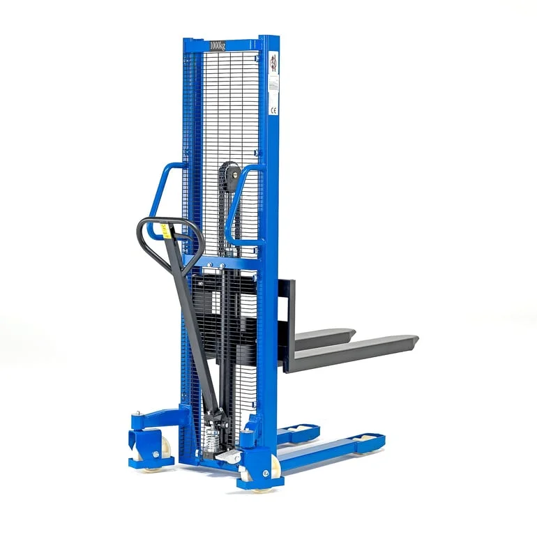 Manuell pallestabler, 1000 kg, løftehøyde 1600 mm