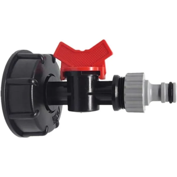 IBC Tank Adapter 3/4 '', IBC Container Tilbehør Adapter, IBC Adapter Grov Gevind S60x6, Gevindforbindelse Udskiftningsventil til IBC Vandtank