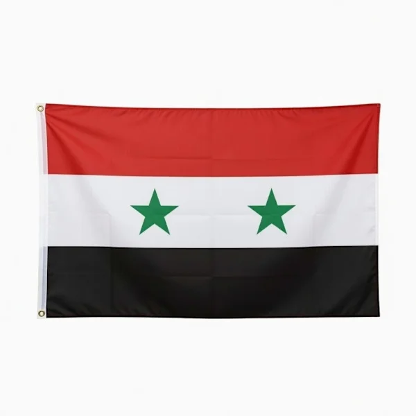 Flagga Syrien Polyester – 150x90 cm