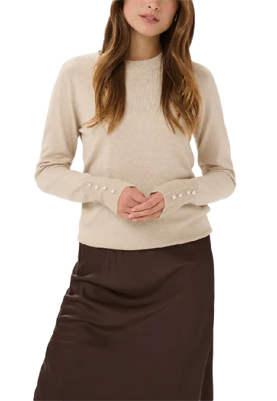 Saint Tropez JilaSZ Deco Pullover Stickat Dam Grå XL