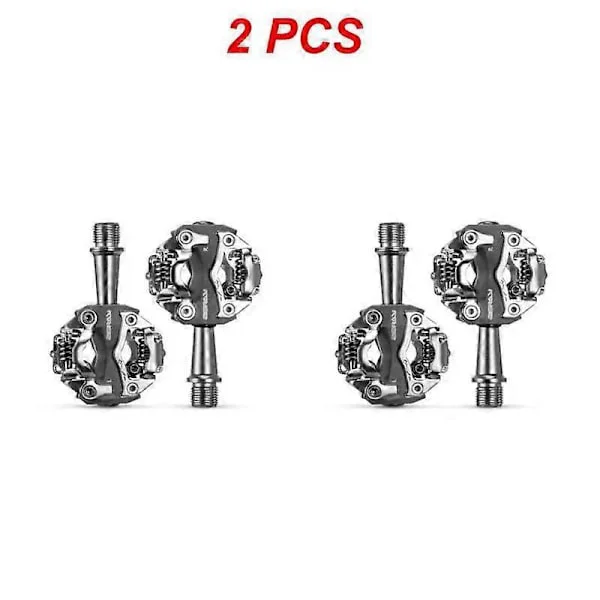 1/2 ST MTB Mountainbike Självlåsande Pedaler Cykling Clipless Pedaler Aluminiumlegering SPD CR-MO Pedaler Mtb Pedaler Cykelpedaler
