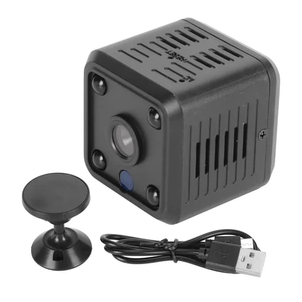 Mini IP-kamera 1080P HD Trådlös WiFi Inomhus Utomhus Bärbar Säkerhet Mörkerseende Rörelsedetektering