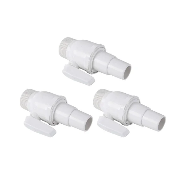 1,5 tommer Mip X 1,5 tommer - 1,25 tommer 2-vejs Econoline kugleventil til poolfiltre Pn. Sp0729 Anti-korros