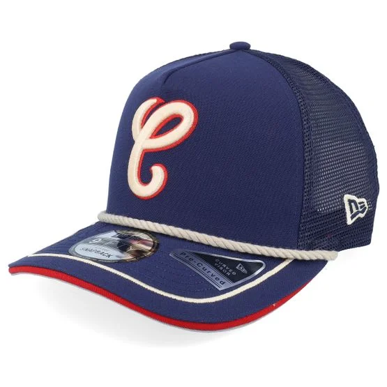 New Era Herren MLB Chicago White Sox Vintage Team Rope 9FIFTY Royal A-frame Trucker Cap Blau One Size Polyester