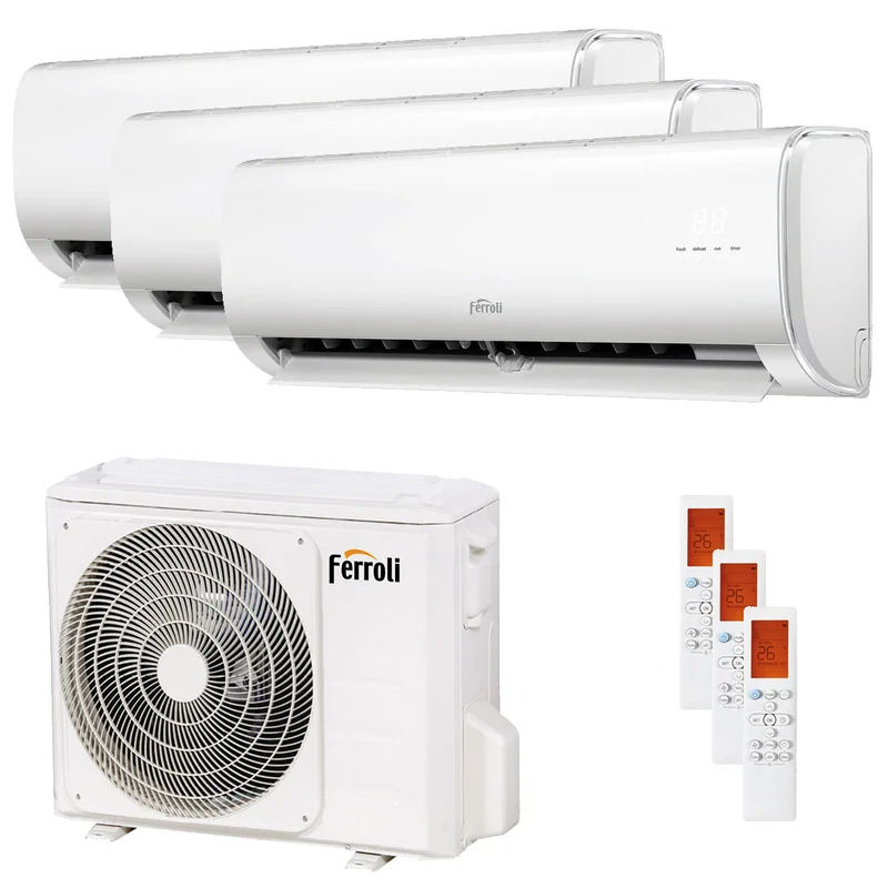 Condizionatore Ferroli Giada trial split 12000+12000+12000 BTU inverte | Climamarket