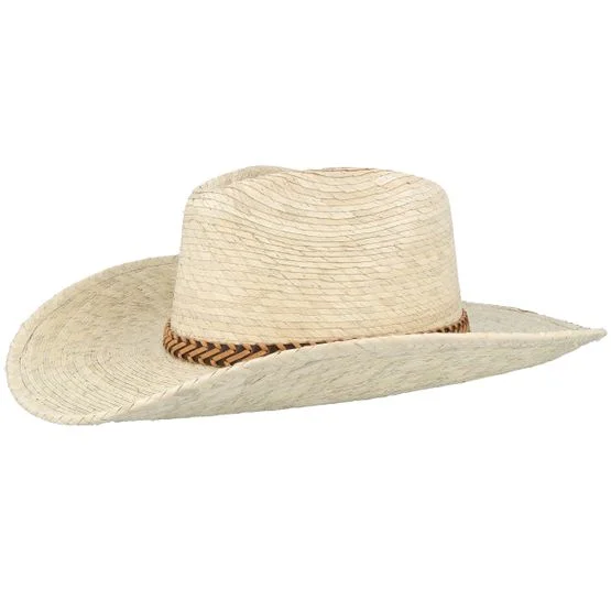 JJ Hats - Beis western Sombrero - Mexican Palm Natural Western @ Hatstore