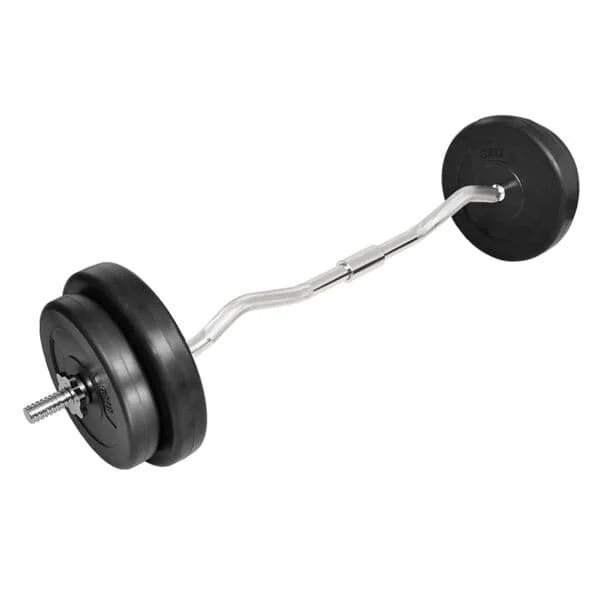 vidaXL Curlstång inkl. vikt 30kg