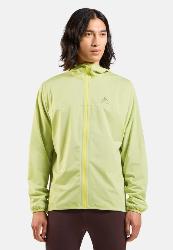 Odlo Men's X-Alp Waterproof Running Jacket, L, green