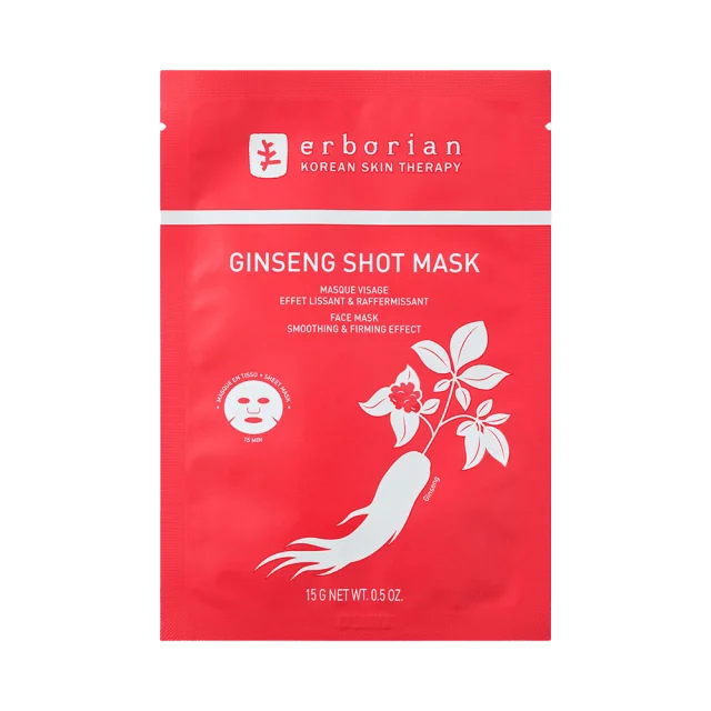 Erborian Ginseng Shot Mask Ansiktsmask & peeling Unisex 15G