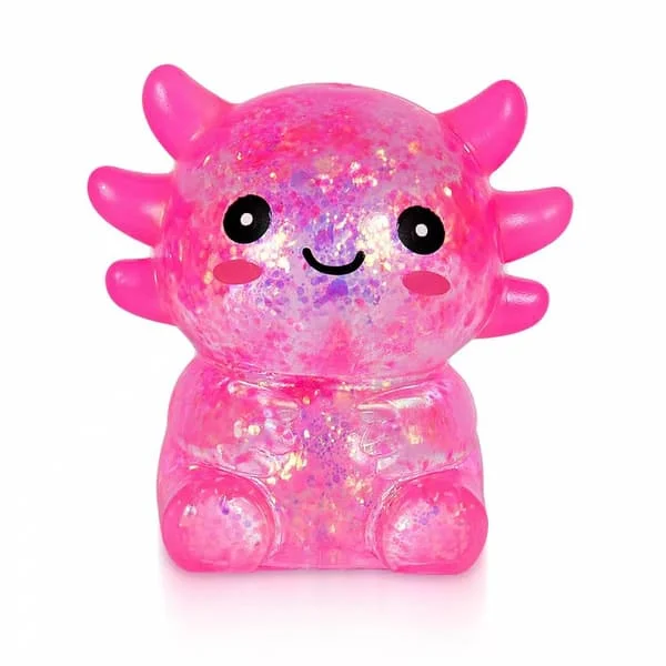 Axolotl Squishy Stressboll, Söt Mjuk Långsamt Stigande Squishy Leksak, Lugnande Fidget Klämleksak Sensorisk Leksak för Stresslindring Barn Vuxna