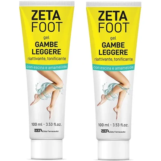 Zeta Foot Abbinata Gel Gambe Leggere 2x100ml