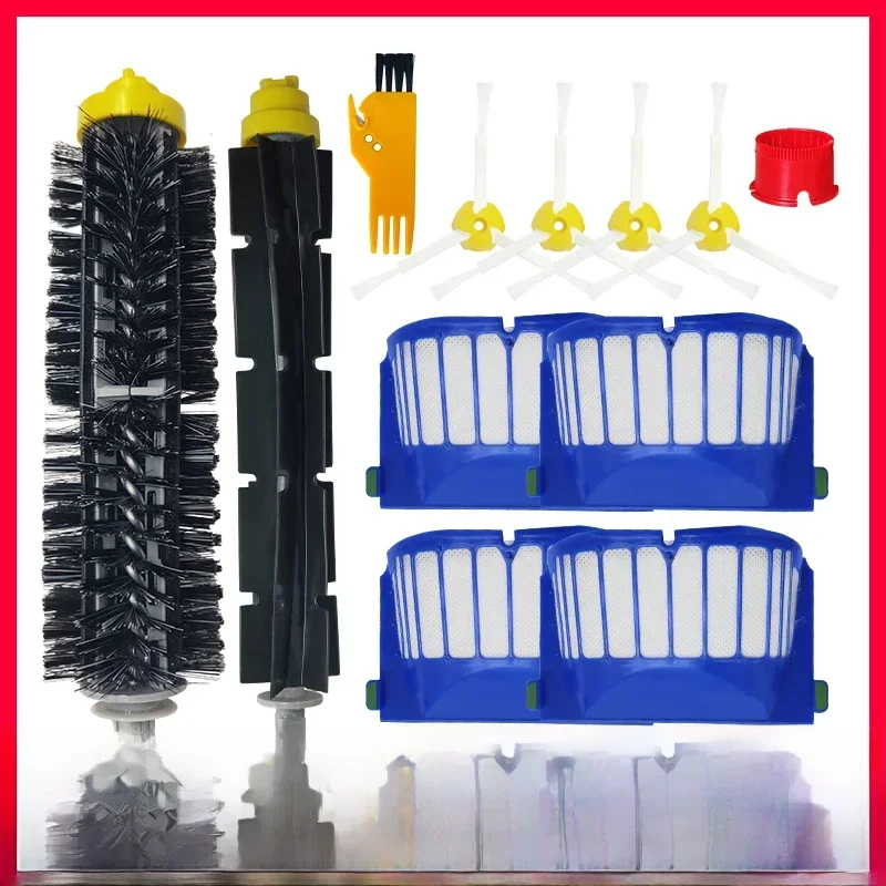 AliExpress - Compatible pour iRobot Roomba série 600 605 664 671 692 691 694 650 660 685, brosse principale, brosse latérale, filtre Hepa, pièces de 