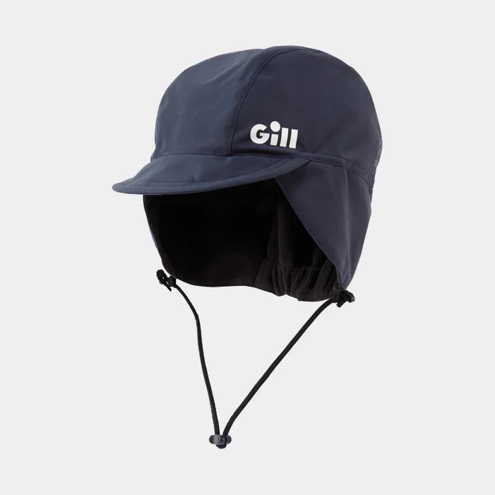 Sailing cap with ear flaps / sailing hat Gill Offshore Hat Navy, One-Size