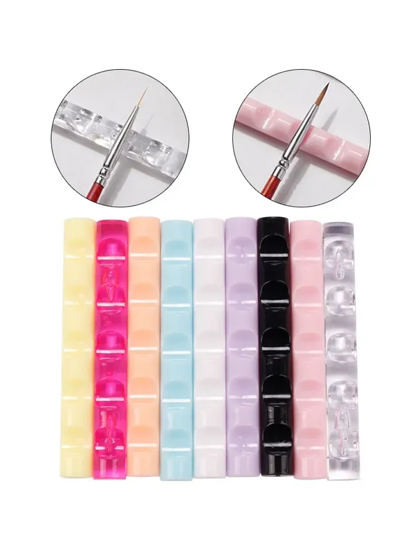 AliExpress - 5 Grids Nagel Pinsel Rack Regal Organizer Bunte Stift Rest Display Acryl Ständer Halter Zeigt Regal Maniküre Werkzeuge