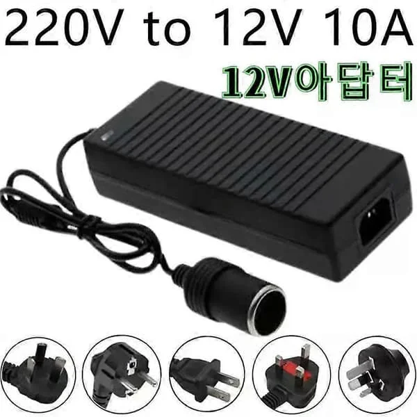 Autovirtasovitinmuunnin 220V - 12V 10A Virtalähde Tupakansytyttimen lisävaruste 12v 아답터 Virtalähde