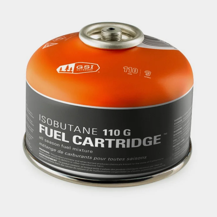 Gas canister / camping gas GSI Isobutane All Season Fuel Cartridge, threaded, 110 grams