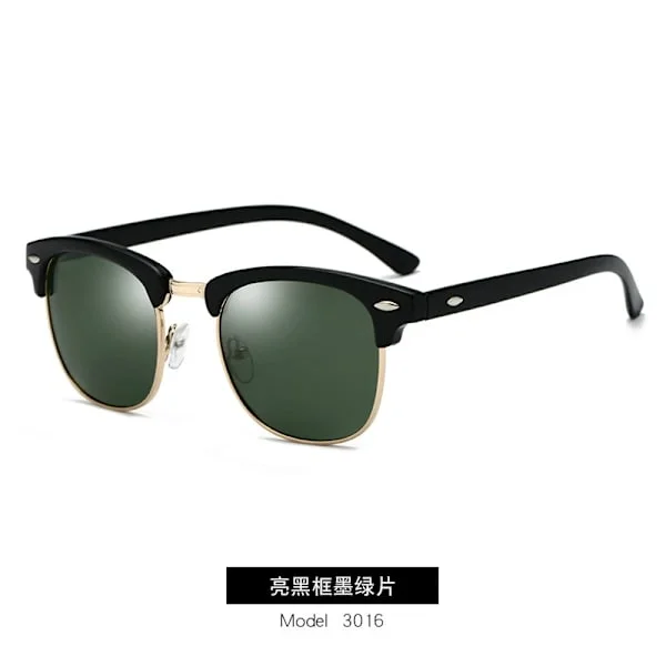 Polariserade Solglasögon Män Kvinnor RB3016 Märkesdesign Ögonsolglasögon Kvinnor Halvramlösa Klassiska Män Solglasögon Oculos De Sol UV400